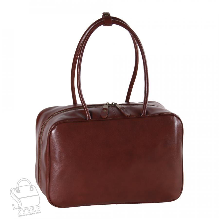 Сумка женская кожаная 5007NN brown Natale Navetta