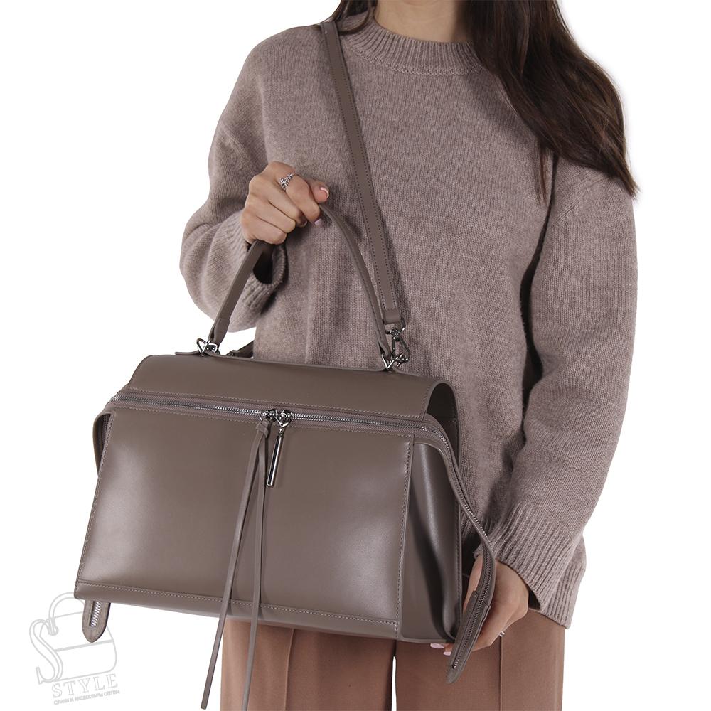 Сумка женская кожаная 6629VG khaki Vitelli Grassi