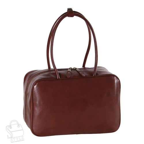 Сумка женская кожаная 5007NN brown  Natale Navetta