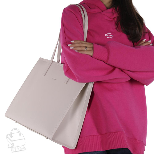 Сумка женская кожаная 95211PE beige Polina&Eiterou