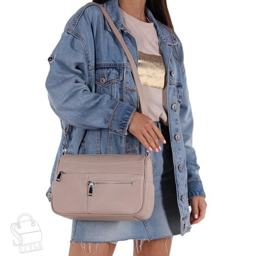 Сумка женская кожаная 6006VG off white Vitelli Grassi