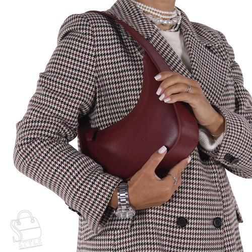 Сумка женская кожаная 7322NN wine red Natale Navetta