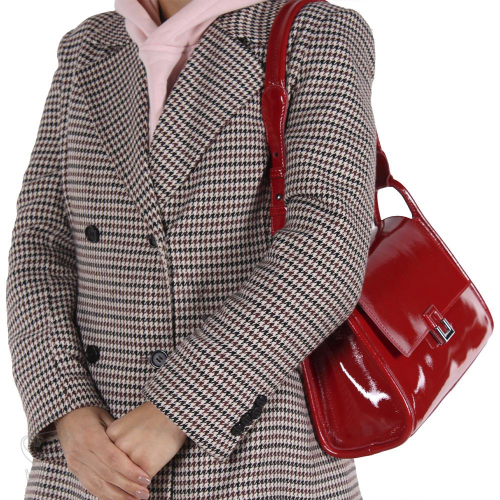 Сумка женская кожаная 98183 red Velina Fabbiano-Safenta