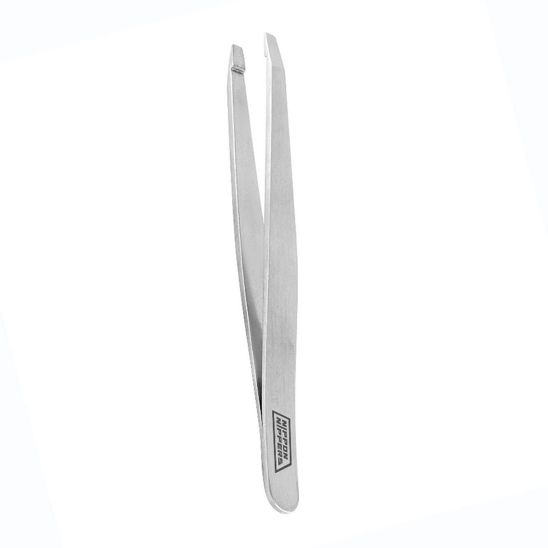 Nippon Nippers Пинцет для бровей NN_T-01, прямой край, 96 мм