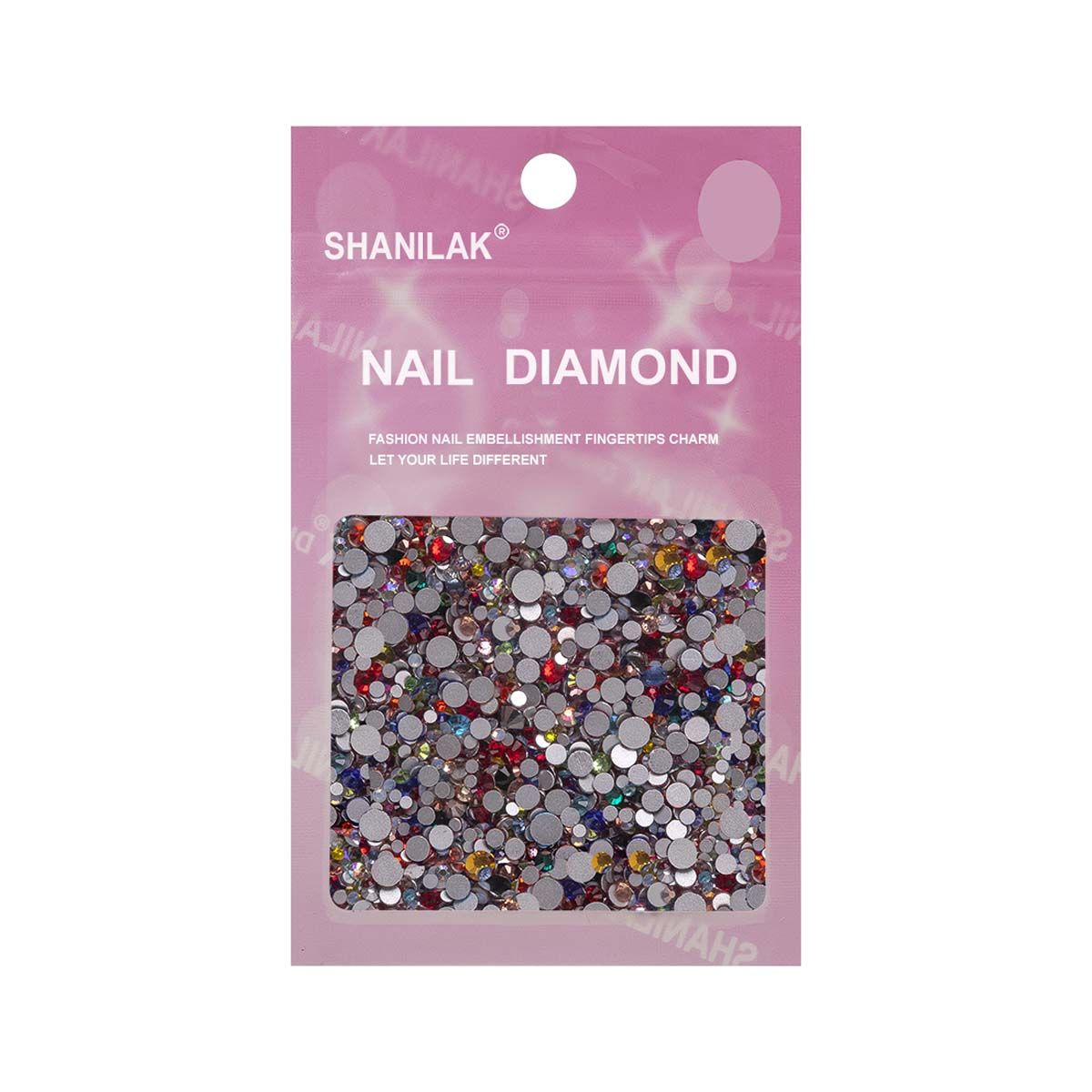 Nail Art Стразы для ногтей микс цветов и размеров, мульти