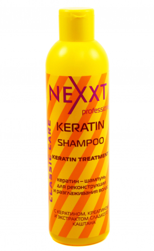 Nexxt Кератин-шампунь для кератиновой реконструкции и разглаживания волос, 250 мл
