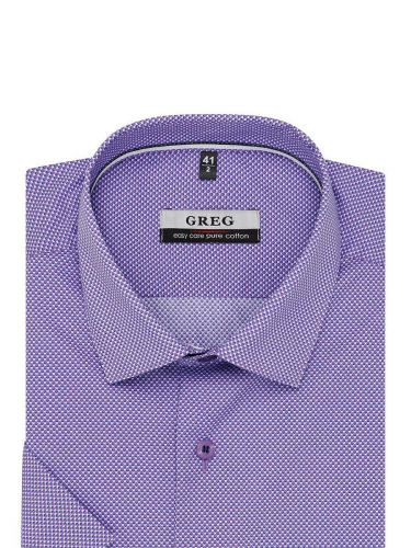 Сорочка мужская короткий рукав GREG 773/201/6194/Z/1p