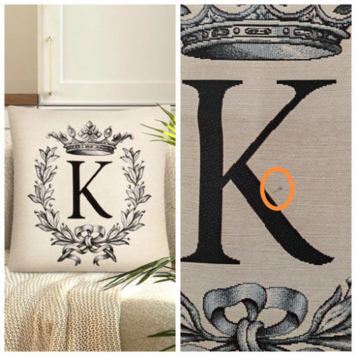Outlet Кириллица К Наволочка 45х45 см 2518303