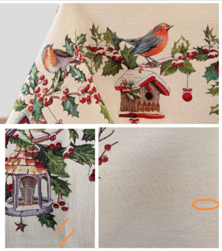 Outlet Зимний пир Скворечники Скатерть 140х180 см 2517506