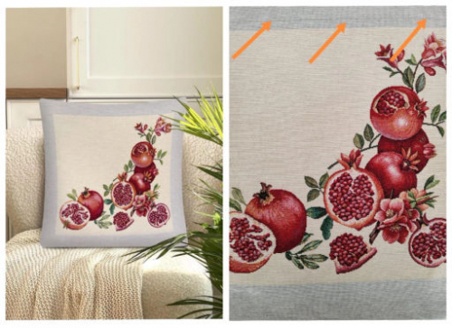 Outlet Гранаты Наволочка 45х45 см 2518193 б/л New