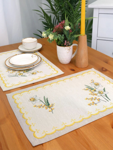 Нарциссы Комплект салфеток 2шт 35х45 см 2517374 NEW
