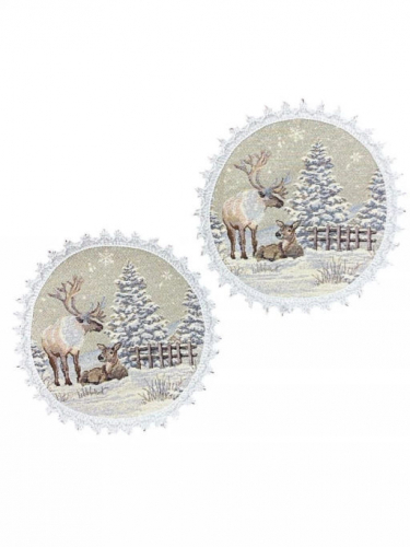 Северные олени 4 Салфетка д23 см 2517682 Н/Р