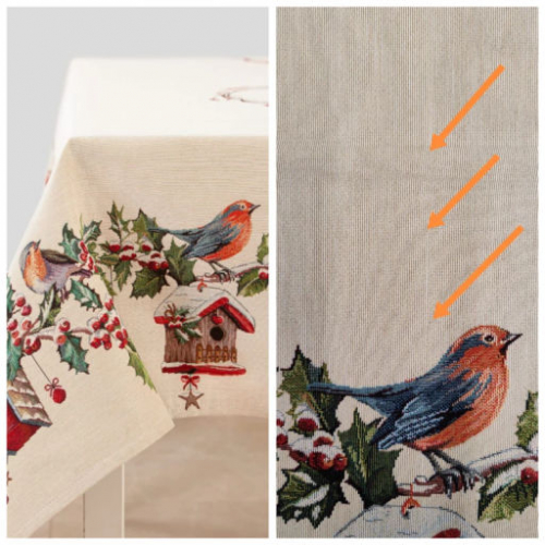 Outlet Зимний пир Скворечники Скатерть 140х140 см 2517511