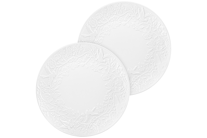 Набор тарелок для закуски 2 пр. 23*23*2,5 см
