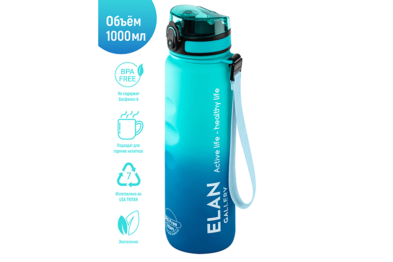 Бутылка для воды 1000 мл 7,8*7,8*28,5 см