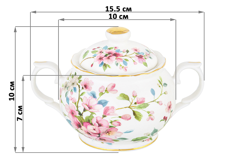 Сахарница 380 мл 15,5*10*10 см