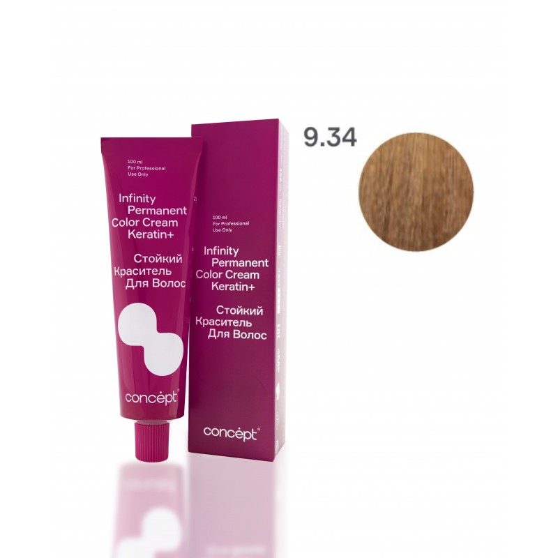 9.34 Светлый блондин золотисто-медный Infinity, 100 мл