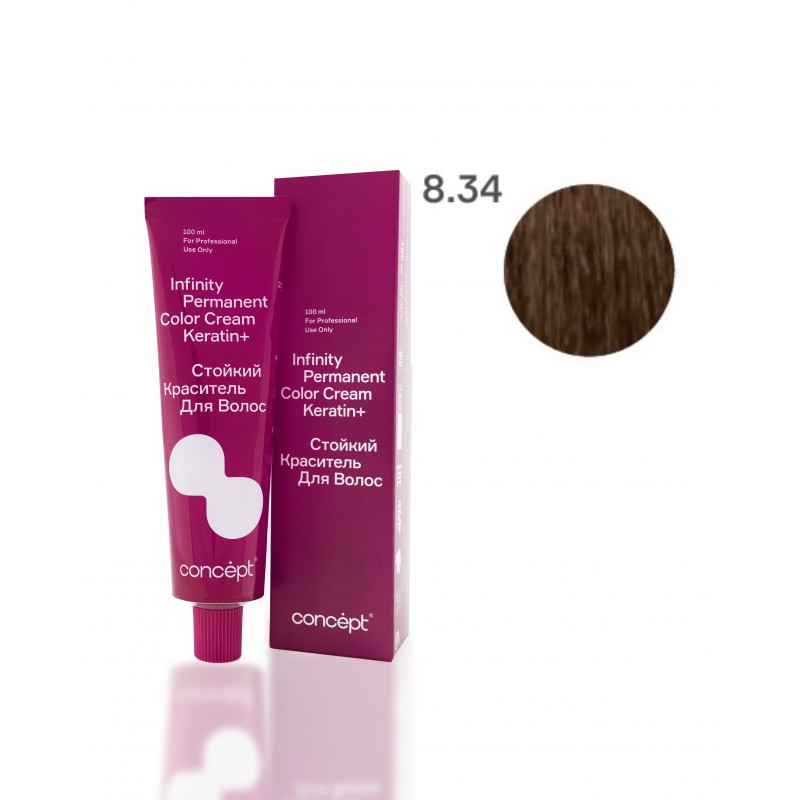 8.34 Блондин золотисто-медный Infinity, 100 мл