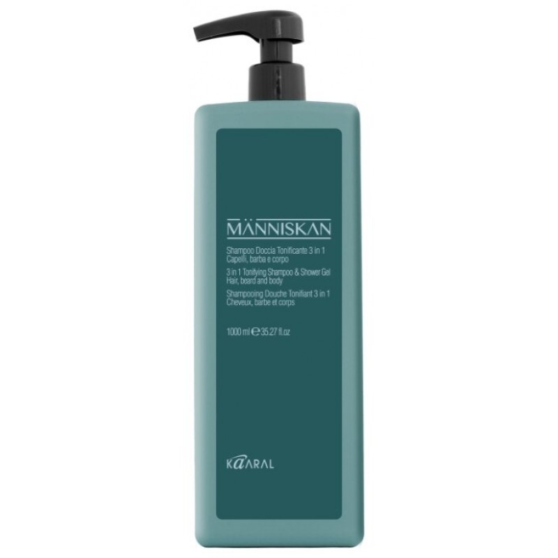 Шампунь тонизирующий 3в1, Tonifing Shampoo&Shower Gel, 1000 мл.