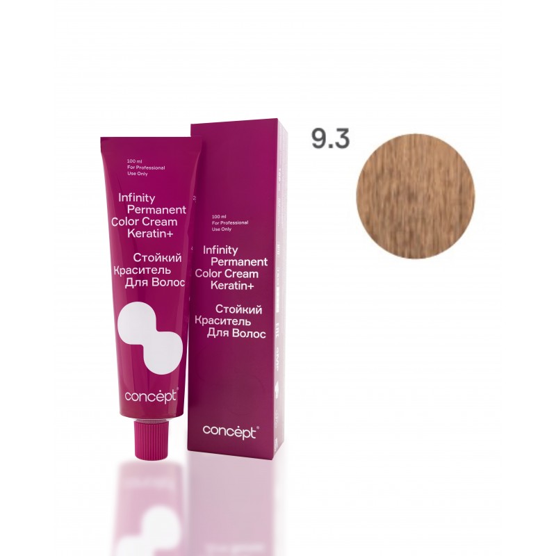 9.3 Светлый блондин золотистый Infinity, 100 мл
