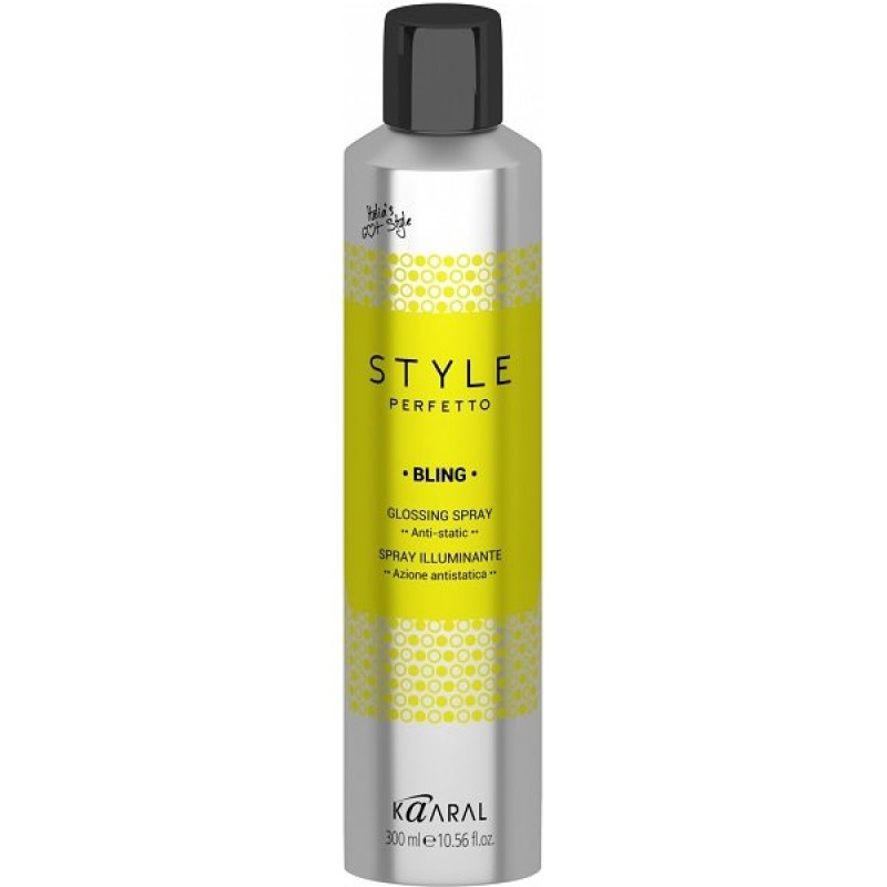 Спрей-защита от курчавости и для придания блеска, Bling glossing Желтый Style Perfetto, 300 мл.