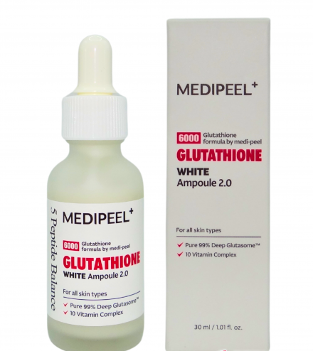 Medi-Peel / Отбеливающая ампульная сыворотка с глутатионом и ниацинамидом для лица Glutathione White Ampoule 2.0 30 мл.