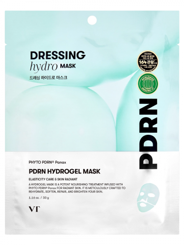 VT Cosmetics Гидрогелевая маска с микроиглами с ПДРН для упругости и сияния кожи PDRN Hydrogel Mask 33 гр