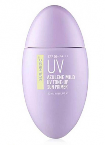 Легкий солнцезащитный праймер AZULENE MILD UV TONE-UP SUN PRIMER SPF50+ PA++++ (50 мл)
