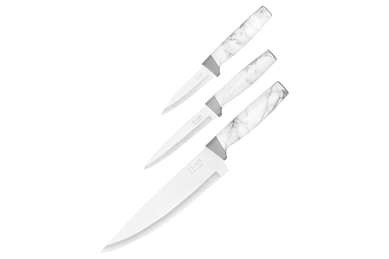 Набор 3 ножей 19,5*2*2,8 см + 23,5*2*2,8 см + 33*2,5*4,6 см