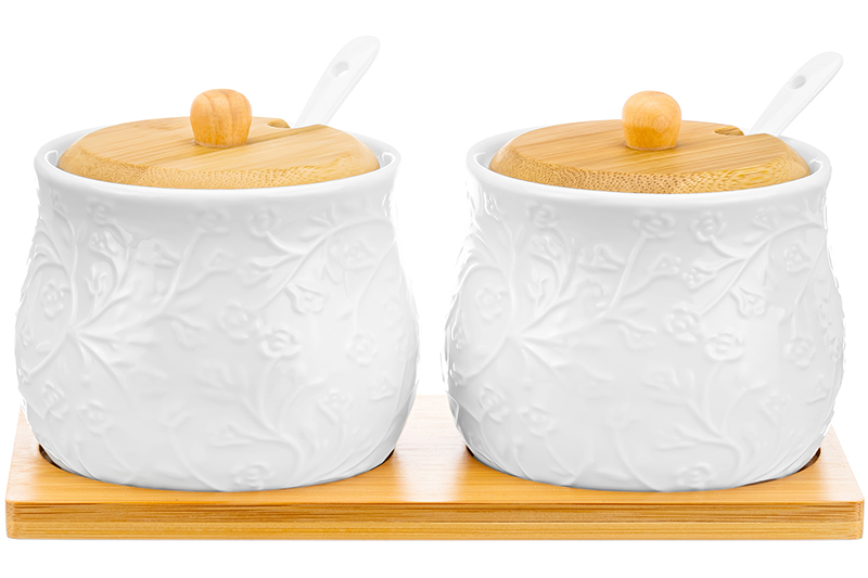 Набор 2 банок д/хранения 320 мл 19,5*10*9,5 см