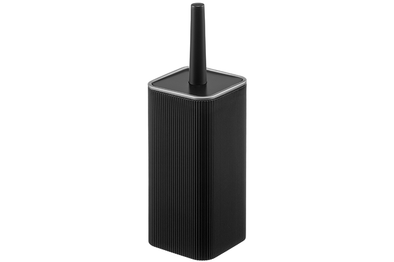 Ерш для унитаза 10,2х10,2х33,5 см черный/серебро (132758)