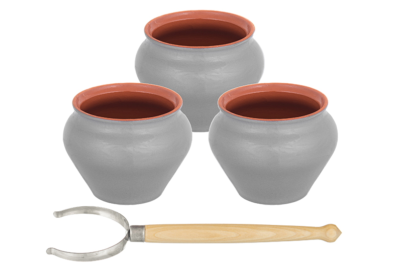 Набор 3-х горшков 600 мл 12,5*12,5*12 см