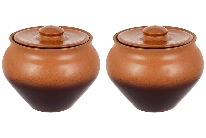 Набор 2 горшков 0,9 л 14,5*14,5*12,5 см