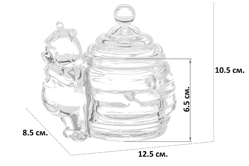 Горшочек д/меда 150 мл 12,5*8,5*10,5 см