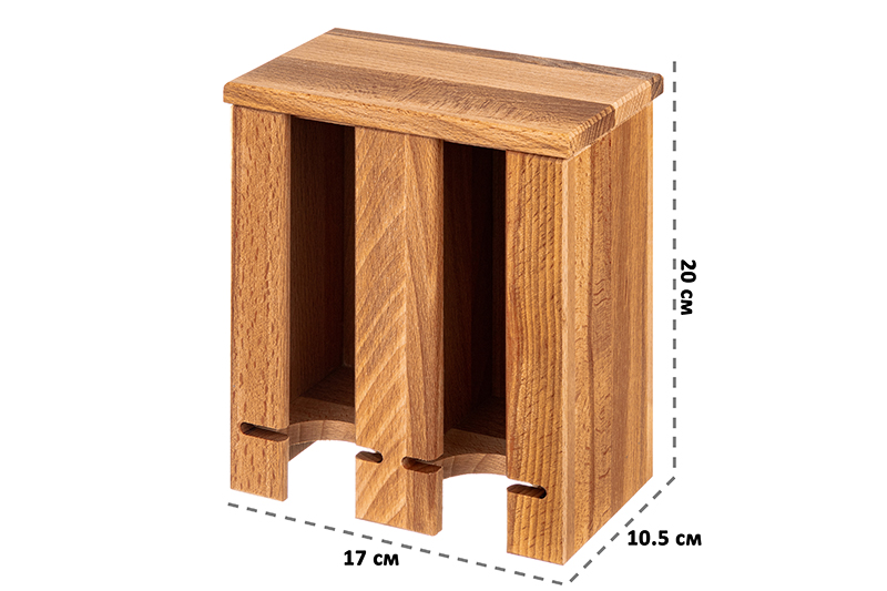 БЫЛО 1761 руб! Подставка для чайных пакетиков 17*10,5*20 см со съемной крышкой (вертикальная)