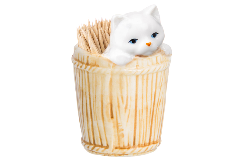 БЫЛО 322 руб! Вазочка п/зубоч. 5,5*5,3*8 см 65 мл