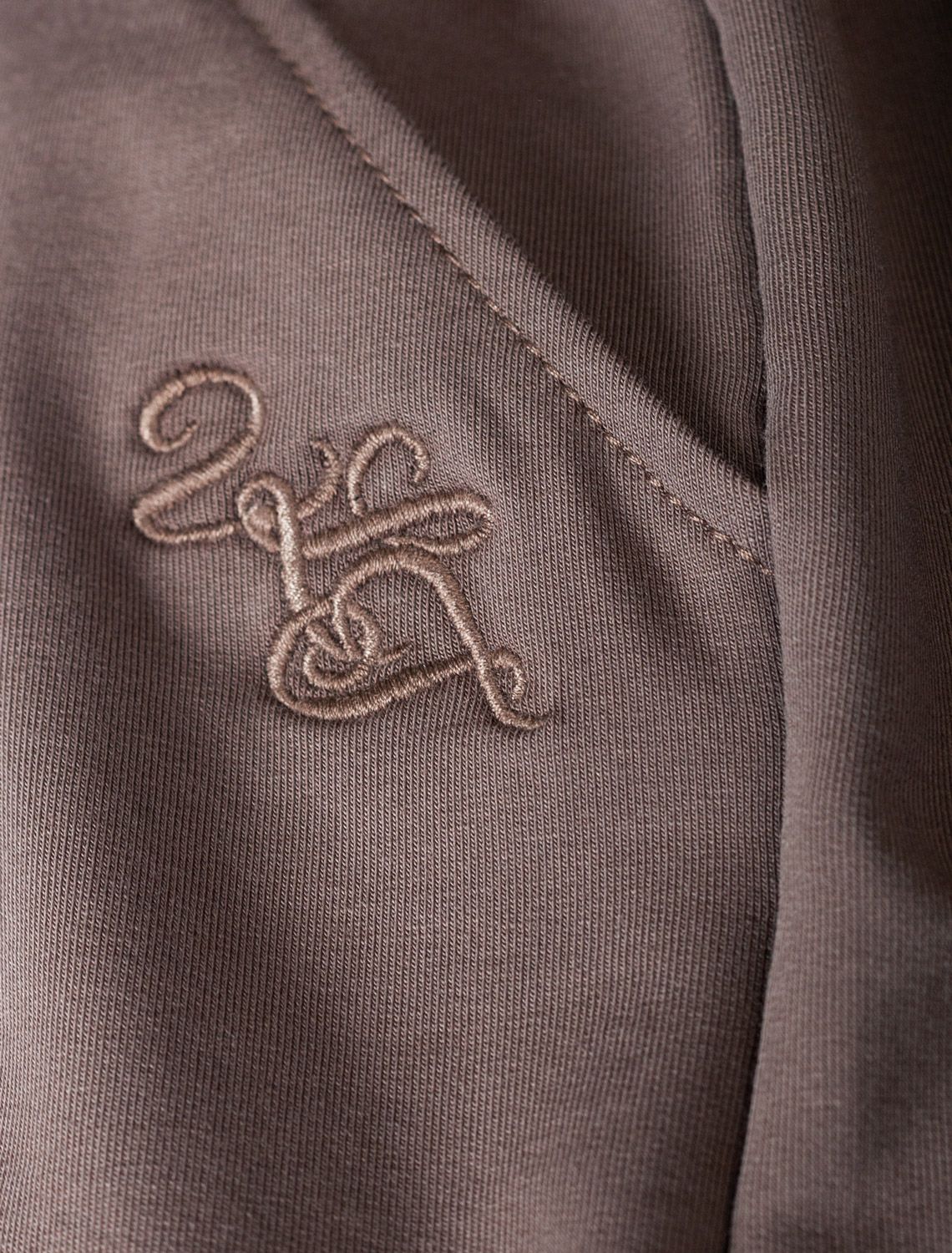 Шорты из тонкого премиального футера с эластаном D48.010 кофейный