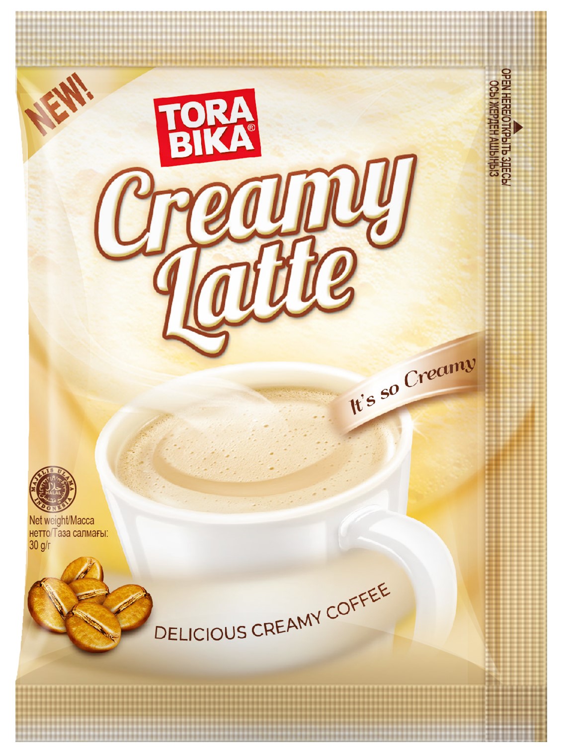 Кофейный напиток TORABIKA CREAMY LATTE (лента 10 шт х 30 гр)