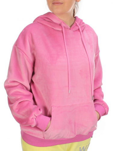 7004-4 PINK Худи женское на флисе