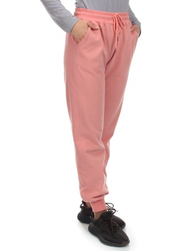 HC-207-1 PEACH Брюки спортивные женские (95% хлопок, 5% спандекс)