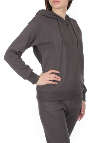 NOH109 DK. GRAY Костюм спортивный женский (хлопок 90%, полиэстер 10%)
