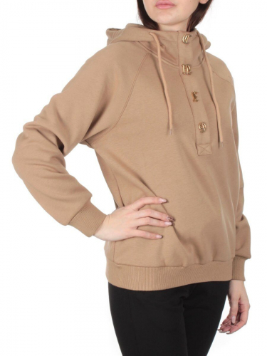 NO26 BEIGE Худи женское (90% хлопок, 10% полиэстер)