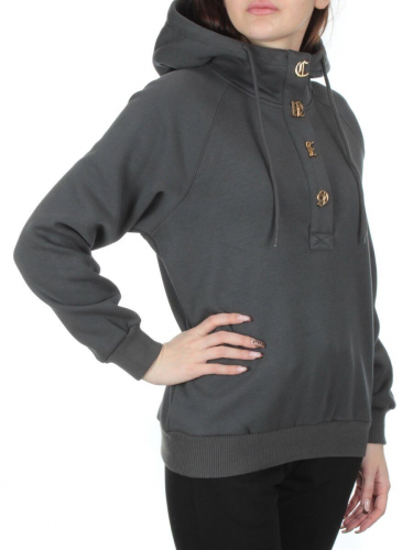 NO26 DARK GRAY Худи женское (90% хлопок, 10% полиэстер)