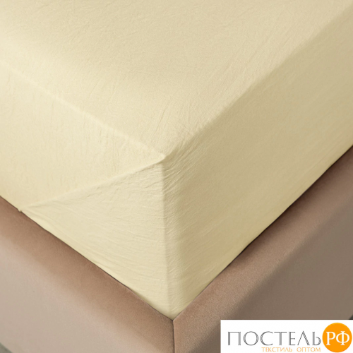 SleepiX ЮКО беж. Простыня 160х220, 1пр., модал/бамбук