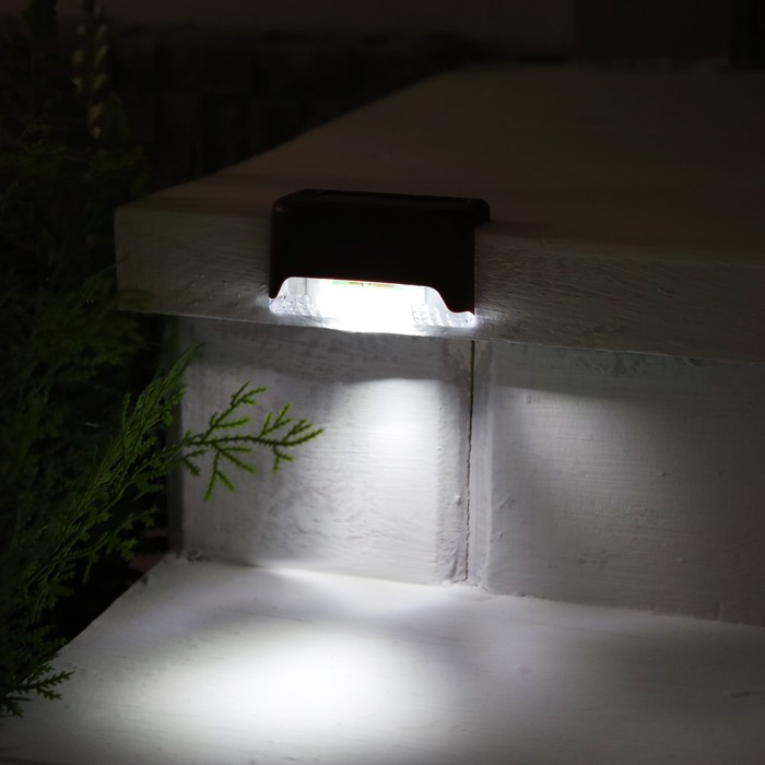 Садовый светильник на солнечной батарее, 1 LED, свечение белое, коричневый