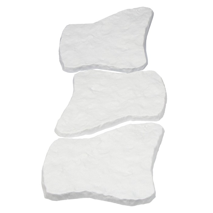 Модульное покрытие, 48×42 см, пластик, светлый мрамор, «Камень № 1», 1 шт.