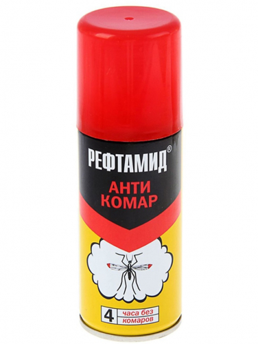 Аэрозоль Репеллент «Рефтамид», Антикомар, от комаров, 100 мл