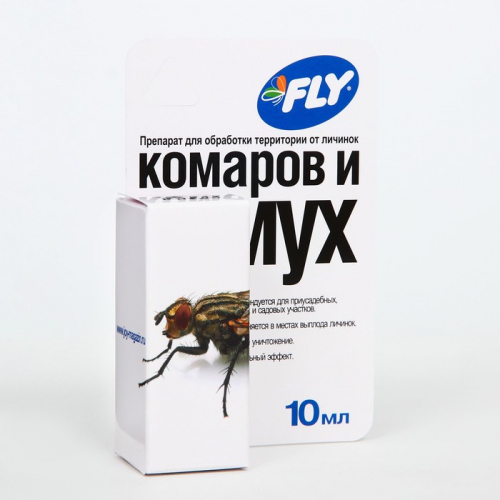 Средство для обработки территории от личинок комаров и мух 