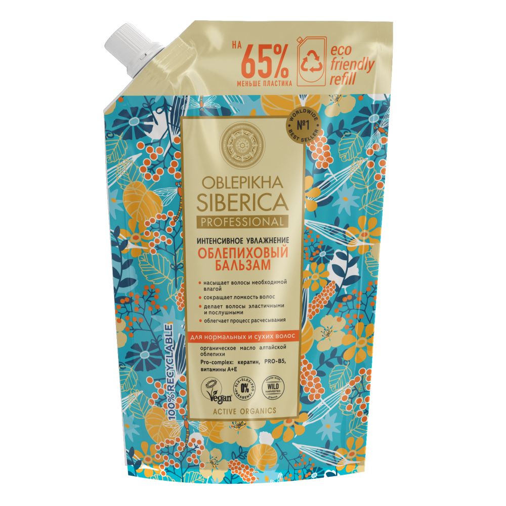 NS / Oblepikha Siberica / Р / Облепиховый бальзам для нормальных и сухих волос, 400 мл рефил