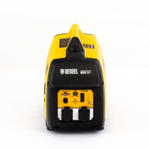 Генератор инверторный Denzel GT-2200iS, 230 В, 2.2 кВт, 2×220 В/1×12 В, 4 л., 1×12 В